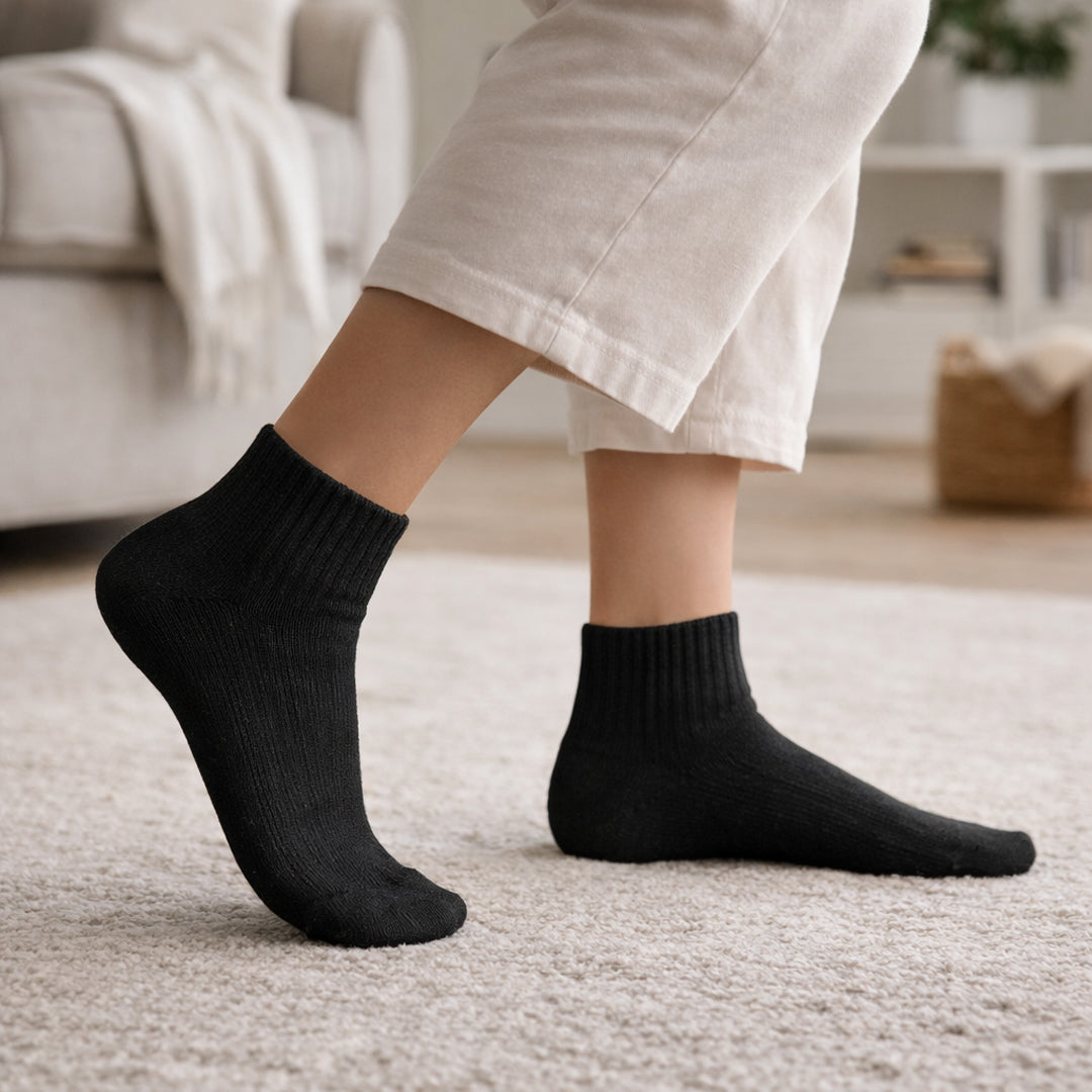 Lot de 3 Chaussettes rembourrées (Noir)