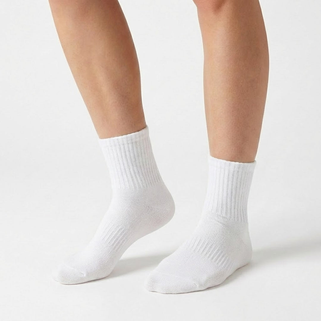 Lot de 6 Chaussettes rembourrées (Blanc)