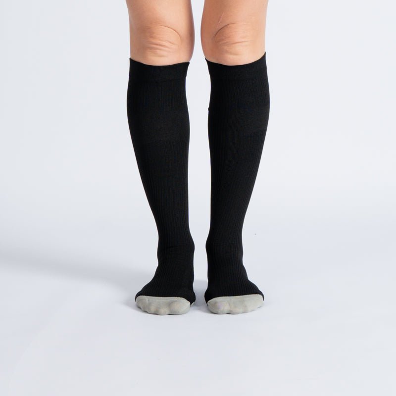Lot de 6 chaussettes de compression (tout noir)