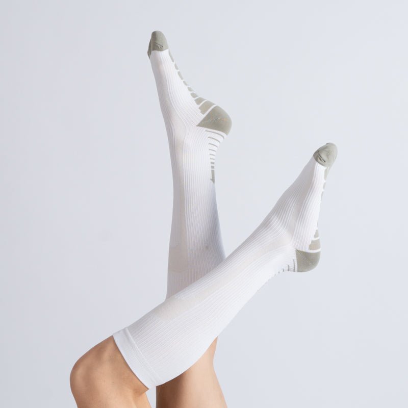 Lot de 6 chaussettes de compression (blanc)