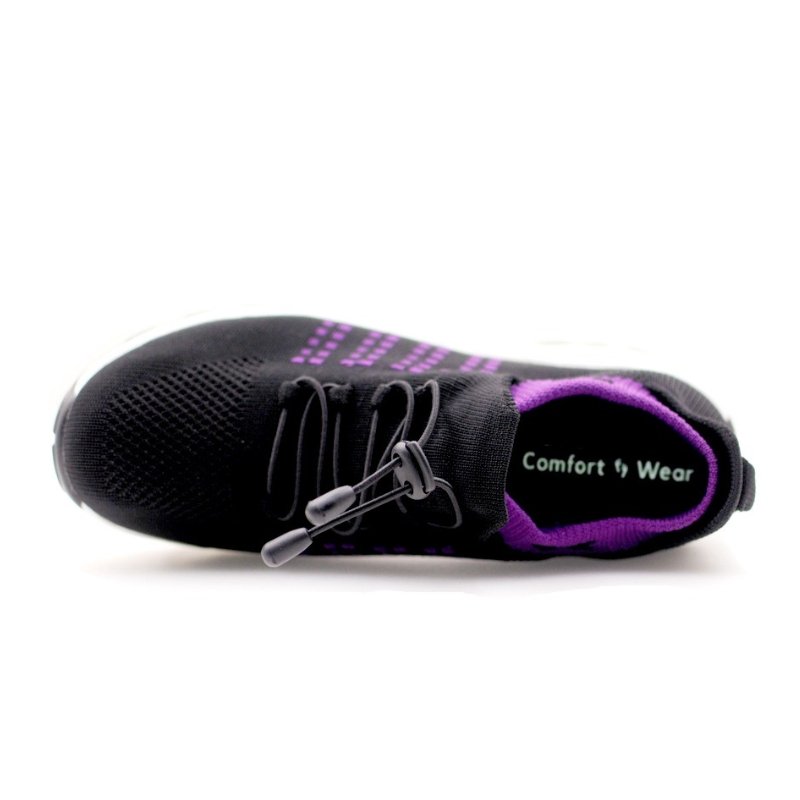 Ortho Chaussures extensibles et amorties - Noir/Violet