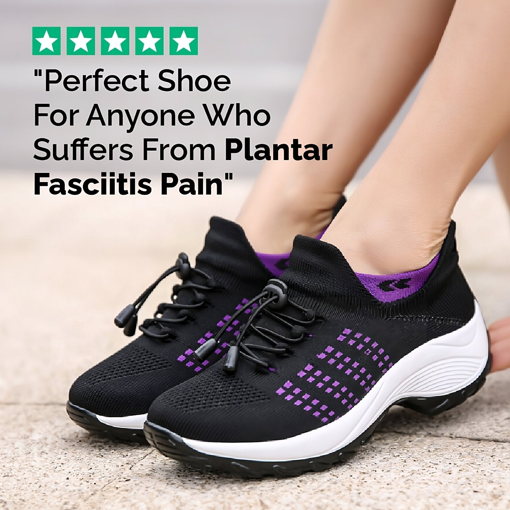 Ortho Chaussures extensibles et amorties - Foot pain relief