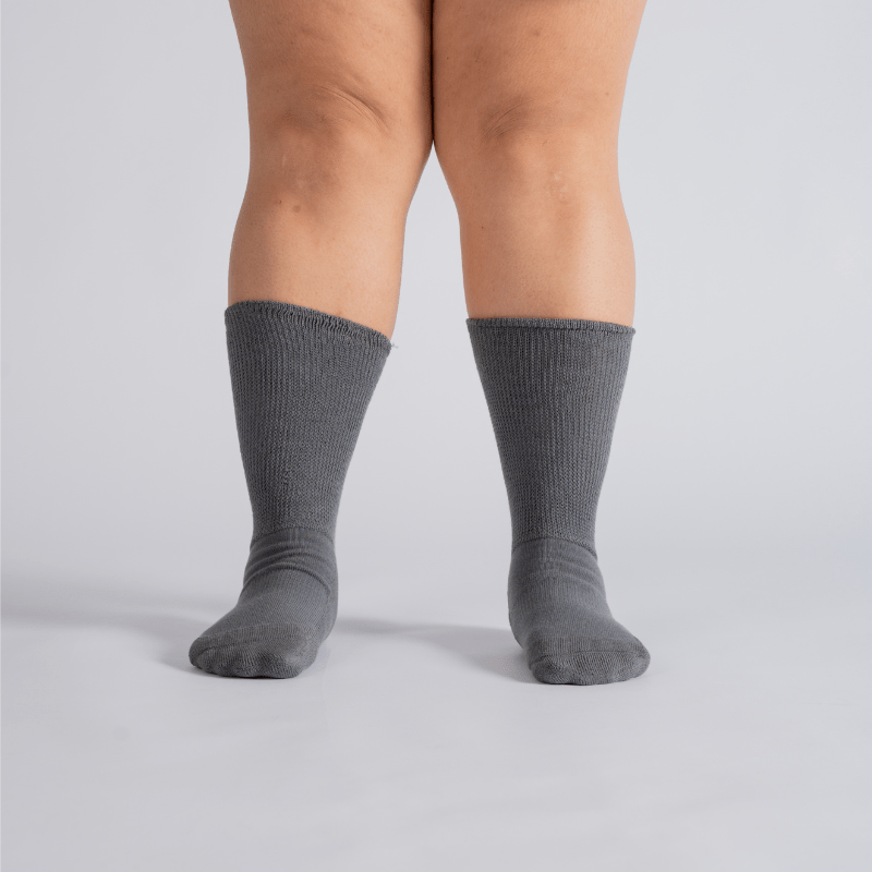 Lot de 10 Chaussettes crew rembourrées ultra extensibles - Gris