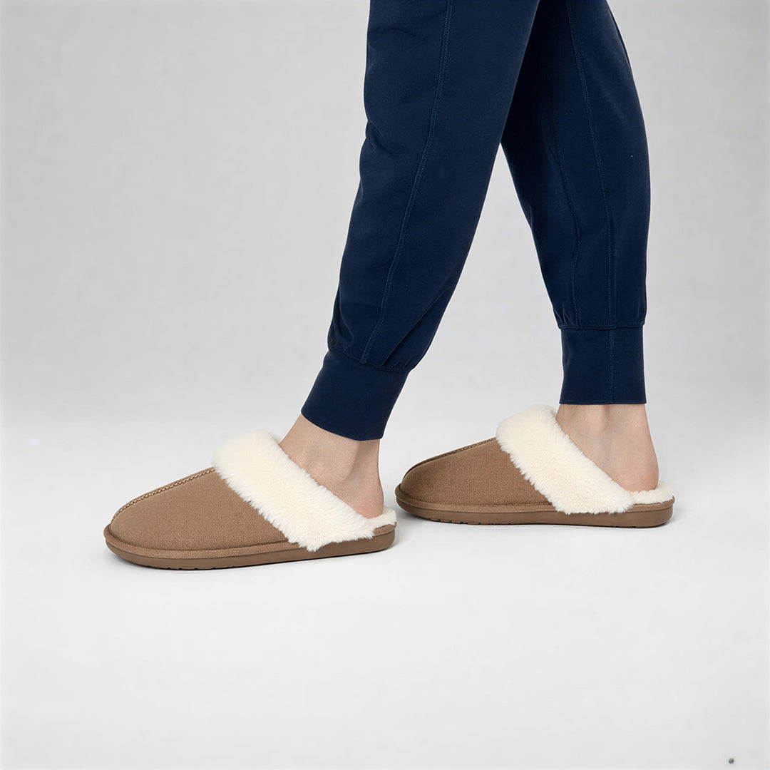 Pantoufles Cozy Jane - Brun