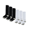 Lot de 6 Black & Lot de chaussettes de compression (blanc)