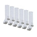Lot de 6 chaussettes de compression (blanc)