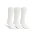 Lot de 3 Full White Extra-Stretch Chaussettes crew