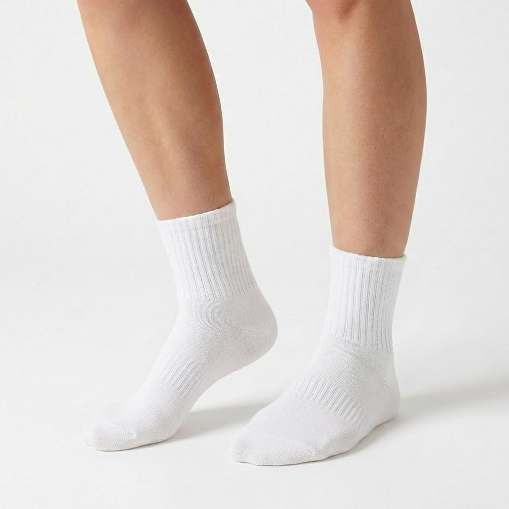 Lot de 6 Chaussettes rembourrées (Blanc)