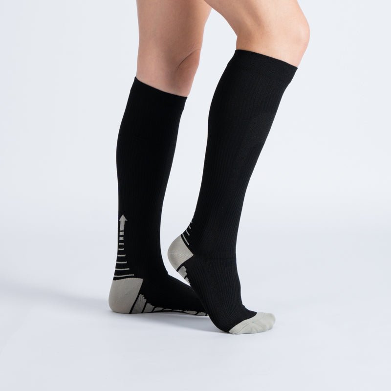 Lot de 3 chaussettes de compression (tout noir)