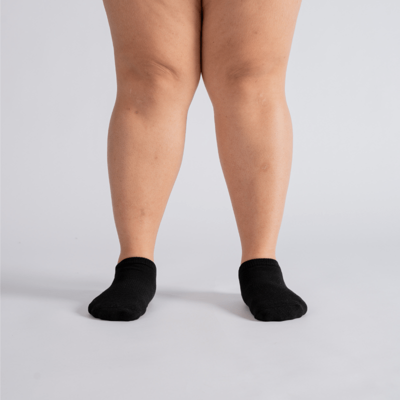 Lot de 3 Chaussettes rembourrées ultra extensibles - Noir (Genou, Crew, Cheville)