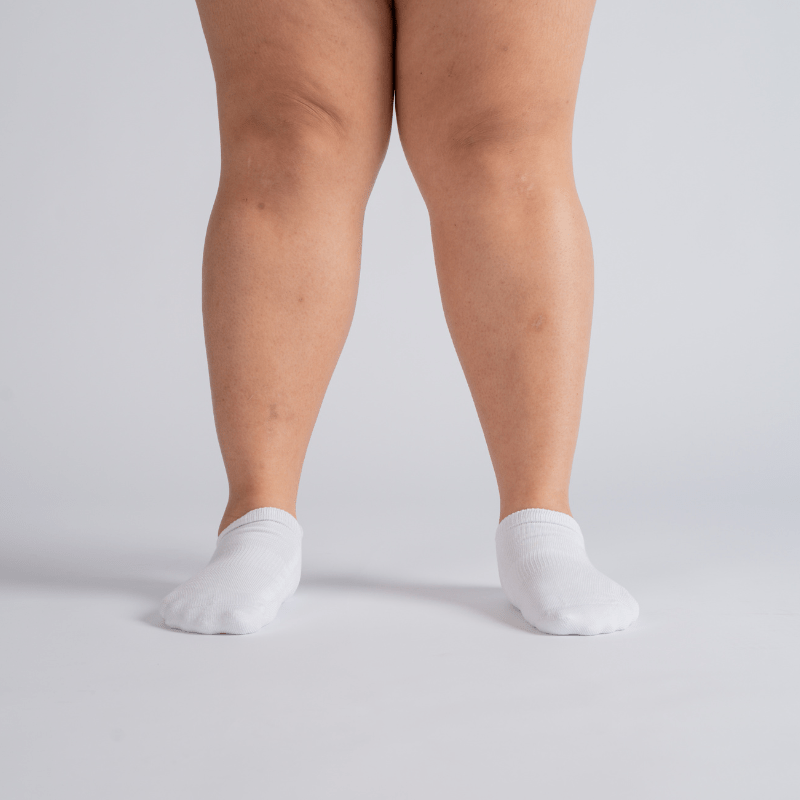 Lot de 3 Chaussettes rembourrées ultra extensibles - Blanc (Genou, Crew, Cheville)