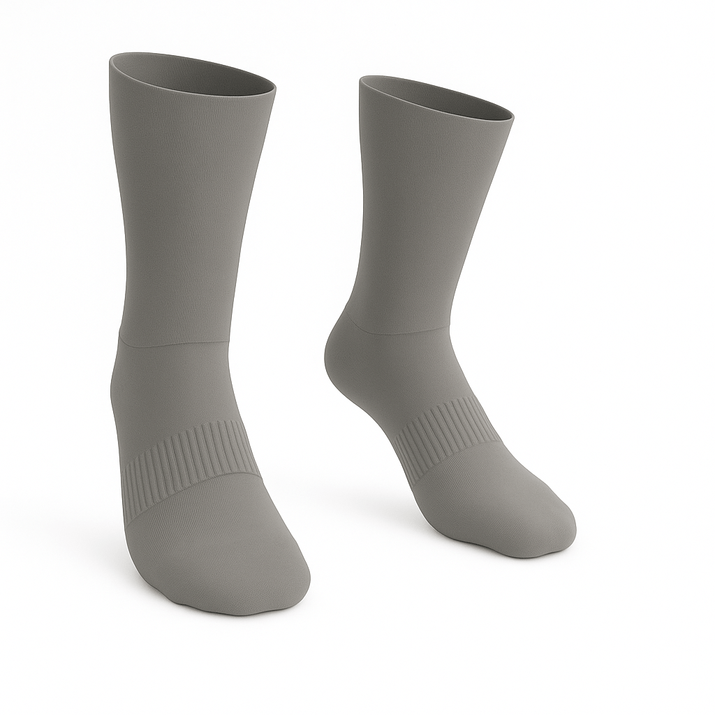 Chaussettes crew rembourrées ultra extensibles - Gris